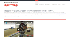 Desktop Screenshot of overheaddoorreno.com